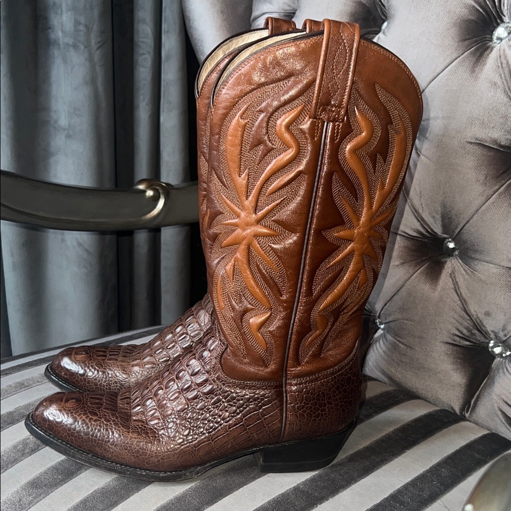 🤠 Elite Cocoa Joma Full-Quill Ostrich Western Boots 🍫